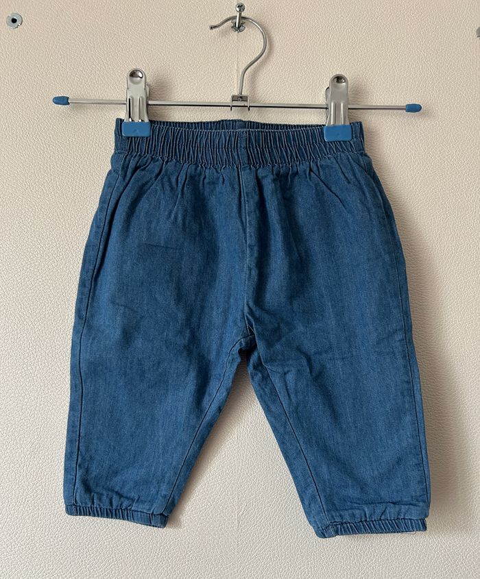 pantalon jean fin denim taille 6 mois - photo numéro 1