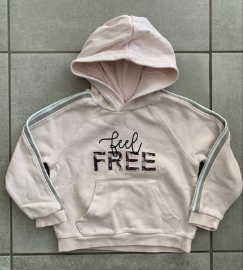 Sweat rose à capuche Okaidi 3 ans