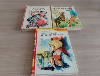 Lot de 3 livres, Divers (rouge et or souveraine)(16)