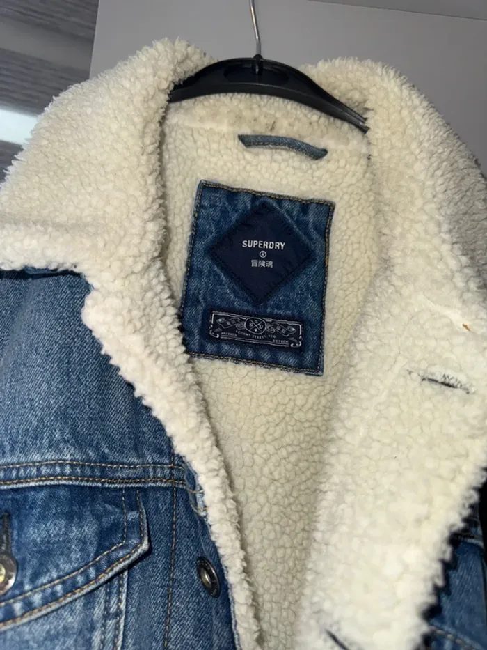 Veste en jeans superdry homme taille L - photo numéro 2