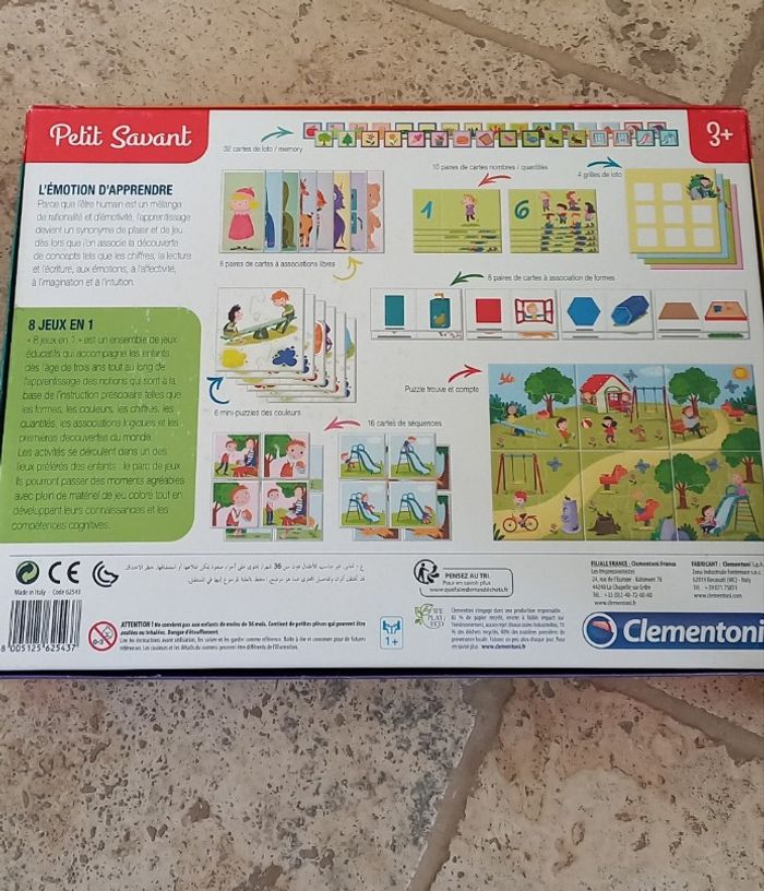 8 jeux en 1, clementoni. - photo numéro 2