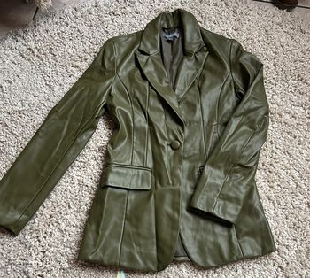 Veste tailleur simili cuir