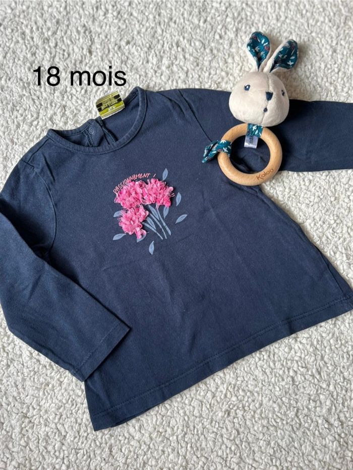 T shirt manche longue fille 18 mois