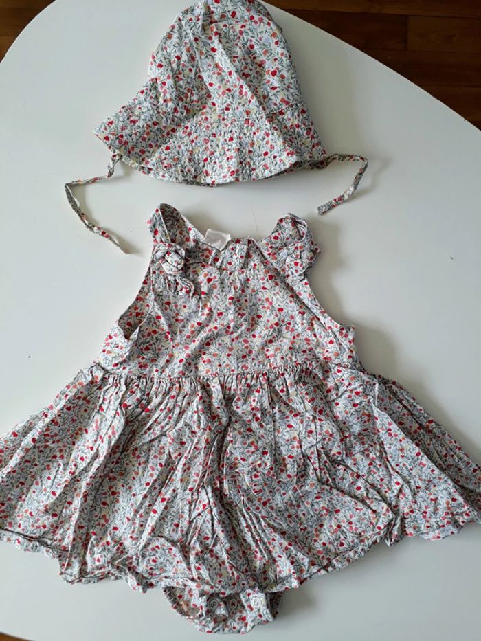 Robe et chapeau H&M 12-18 mois