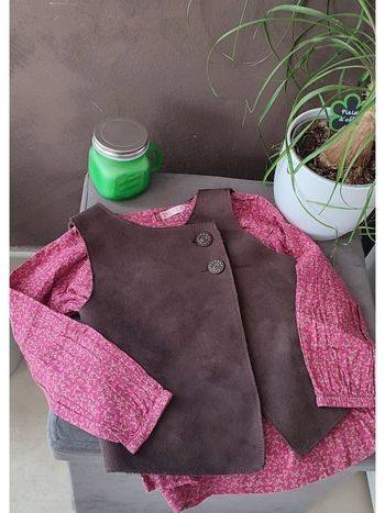 Gilet DPAM+ blouse C.F.K 4 ans