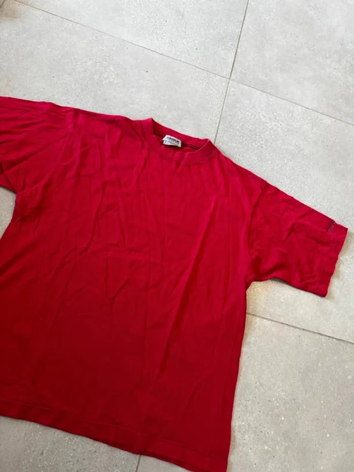 T-shirt rouge Rodier, taille L ,très bon état - photo numéro 2
