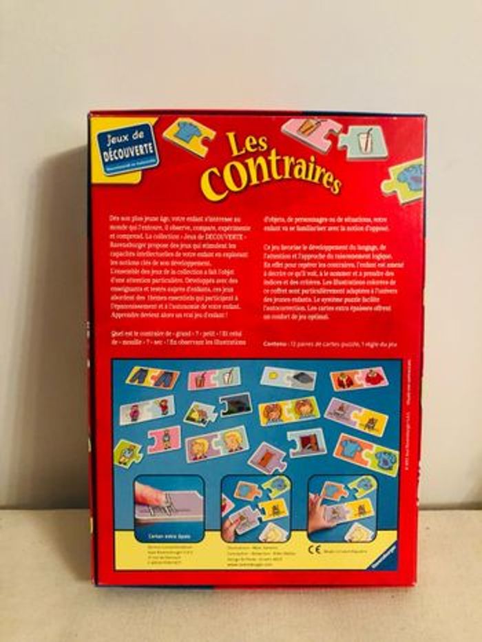 Jeu de société les contraires  ravensburger jouet enfant bébé - photo numéro 2