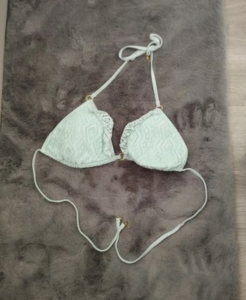 Haut de maillot de bain bleu turquoise vert d'eau Neuf New Yorker - Taille L 40