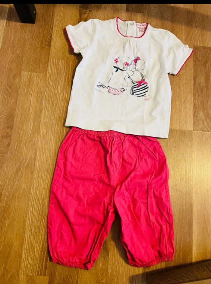 Lot 4 tshirts + 1 pantalon bébé fille - photo numéro 3