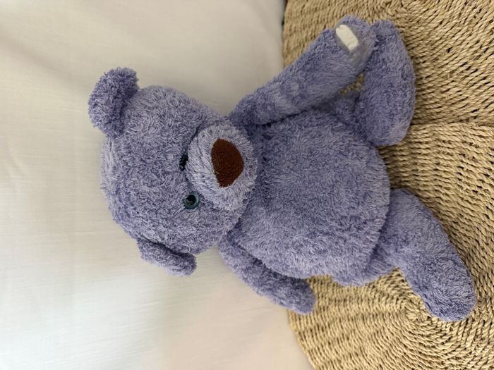 Doudou ours mauve violet NOUNOURS - photo numéro 4