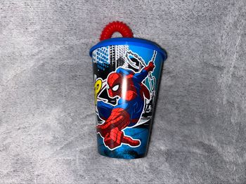 Gobelet à paille Spiderman Marvel 