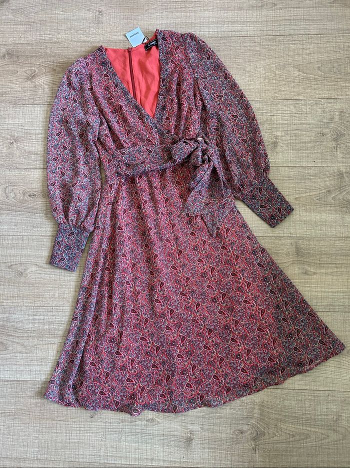 Robe imprimée neuve à manches longues Sinequanone taille 34 - photo numéro 7