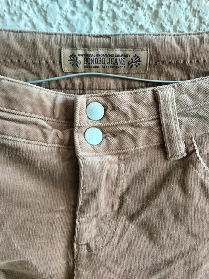 Short court en velours marron T 36 bonobo - photo numéro 3