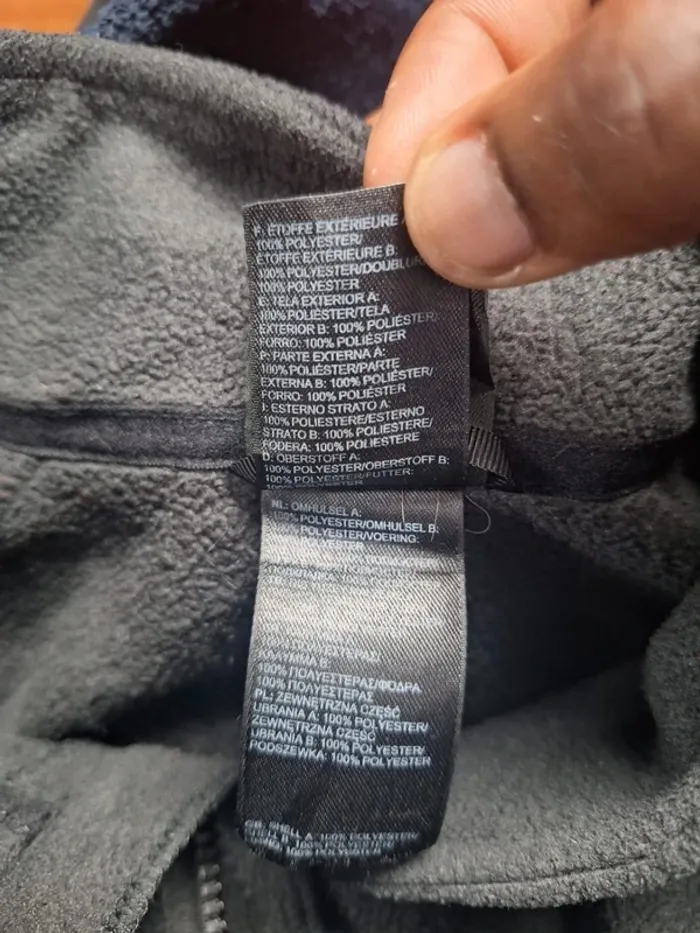 veste The North Face polaire homme zippée noire – Taille S - brodé (606) - photo numéro 13