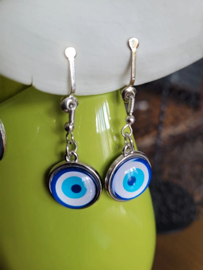 Clips parure acier inoxydable oeil - photo numéro 2