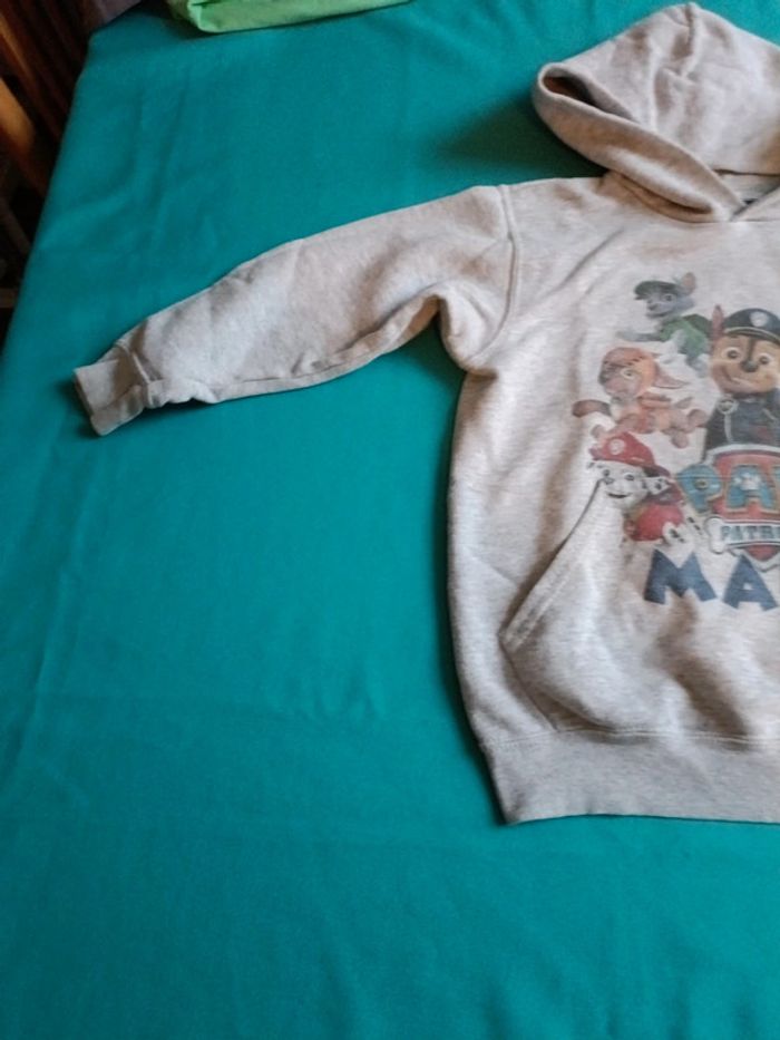 Pull à capuche poche devant paw patrol 7-8 ans - photo numéro 2