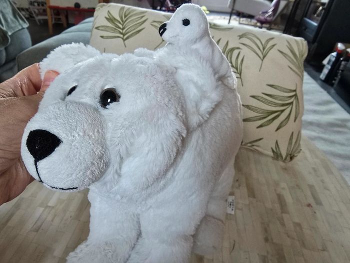 Peluche d'éveil Ours polaire et ses bébés - photo numéro 2