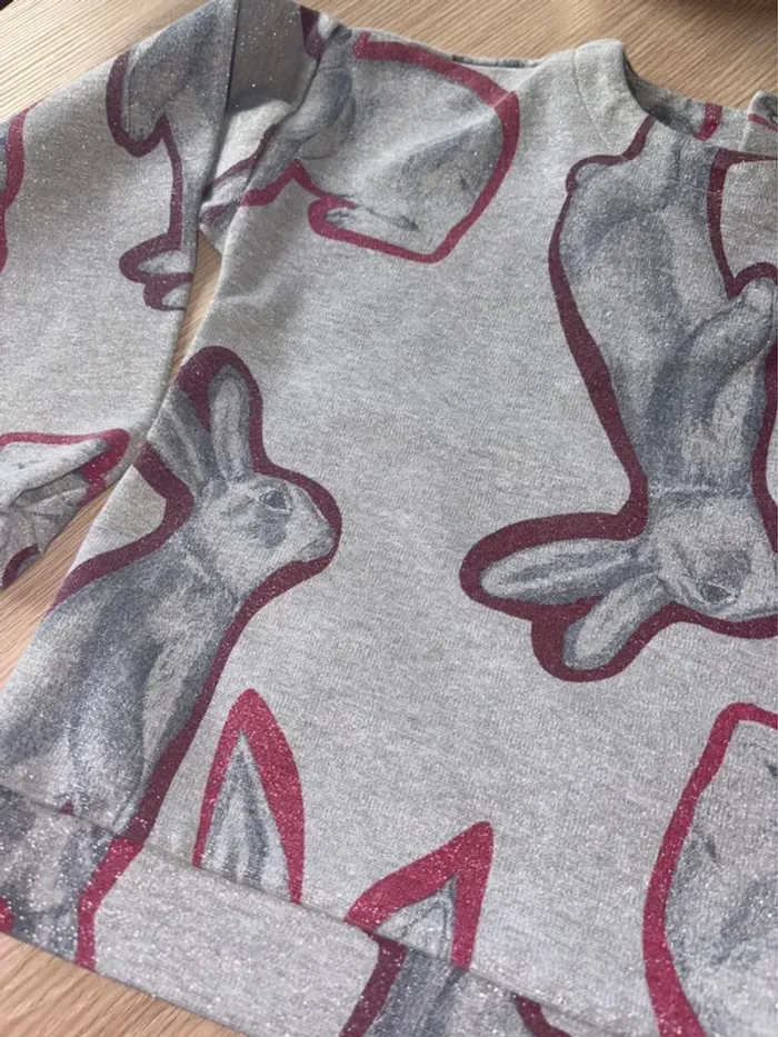 Pull sweat catimini lapin 6 ans - photo numéro 2