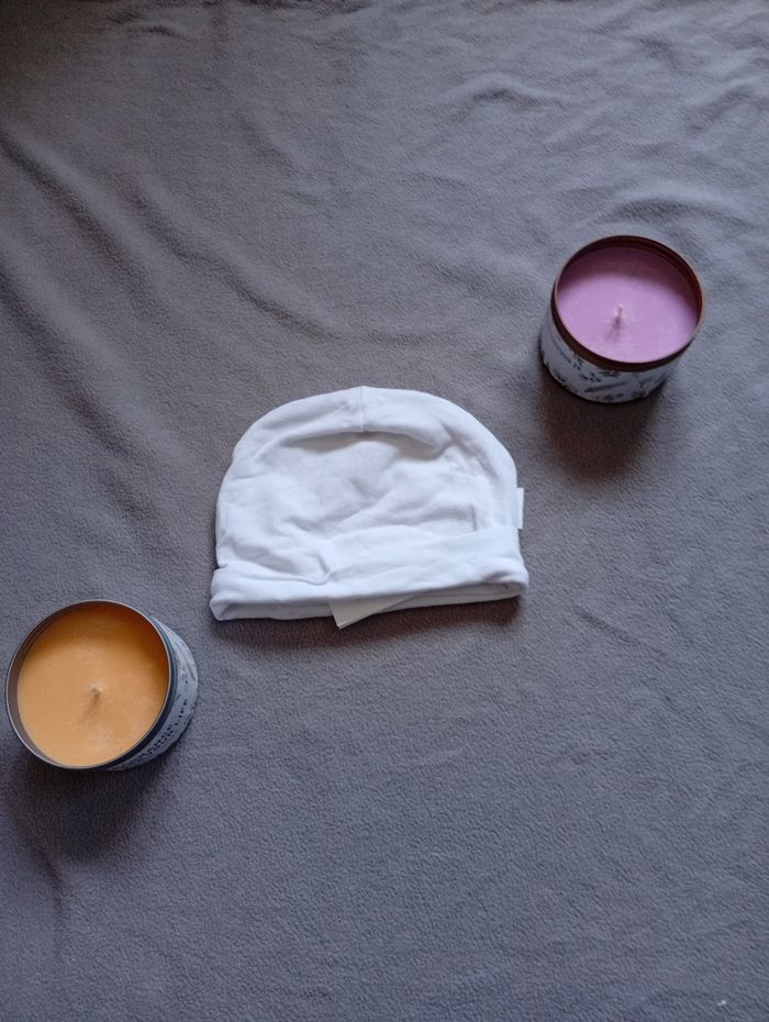 Bonnet blanc – Chico – 6/9 mois – Neuf