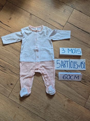 👶 Pyjama Orchestra neuf 3 mois coton (60 cm)