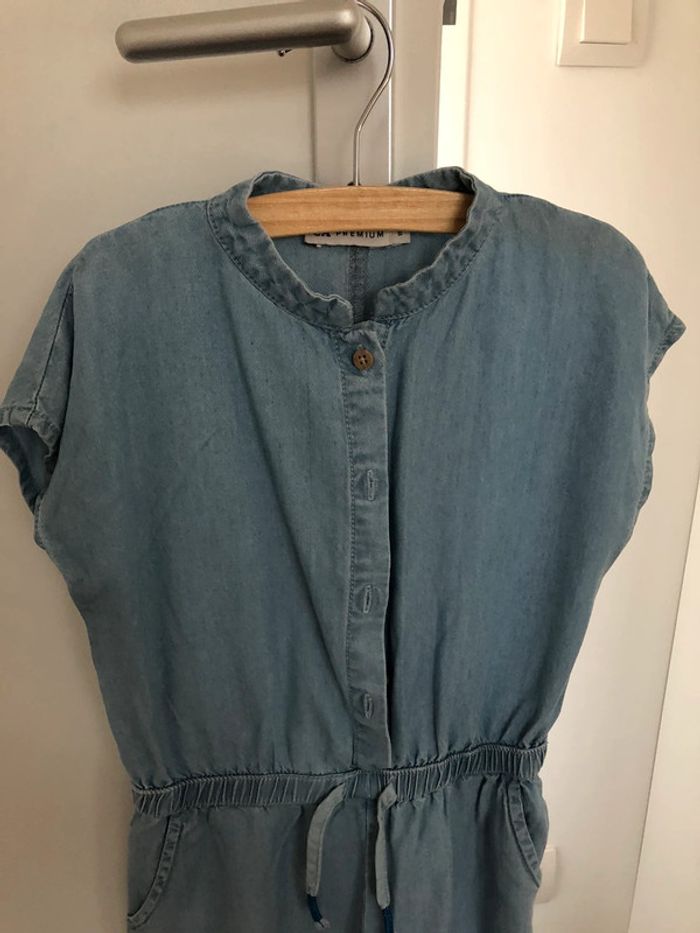 Combinaison fille jeans léger 5 ans - photo numéro 3