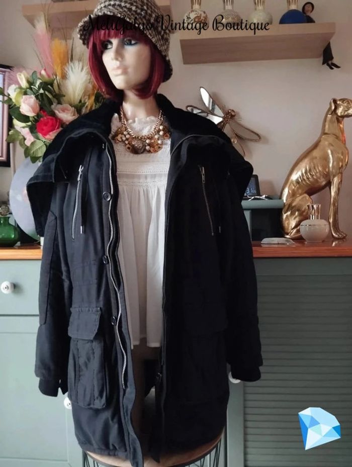 💞Parka Noire Doublée Fausse Fourrure Zadig & Voltaire T36/38💞 - photo numéro 2