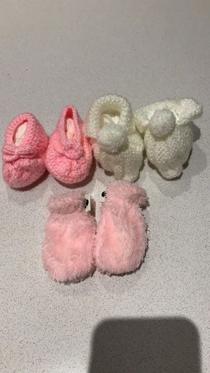 Chaussons et gants naissance