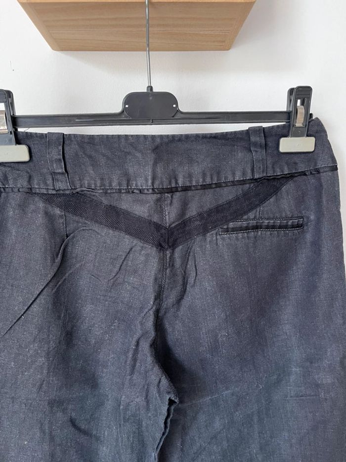 Pantalon noir en lin - photo numéro 4