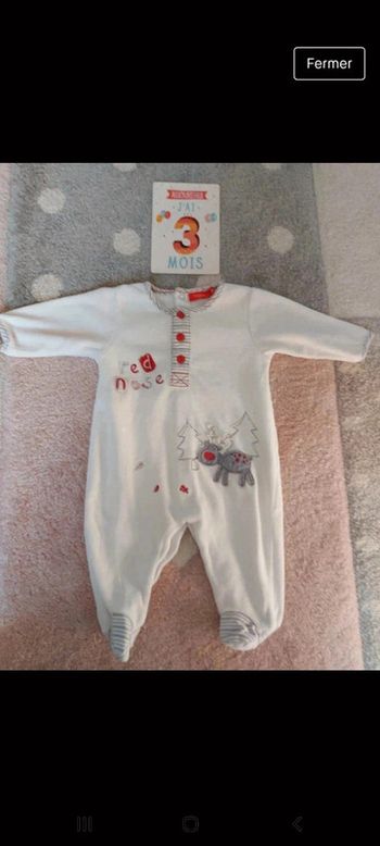 Pyjama 1 pièce 3 mois