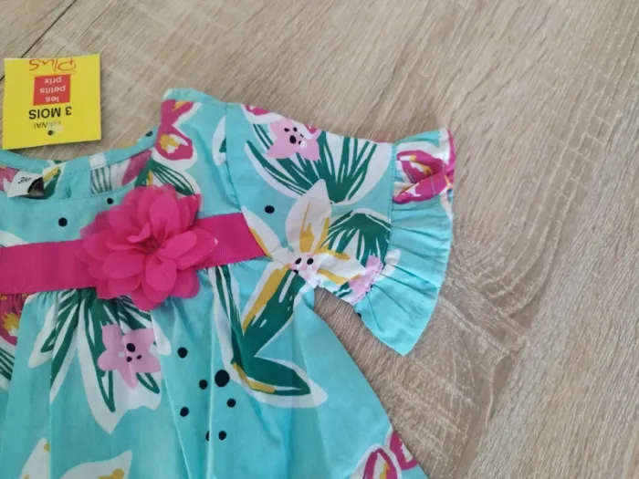 Robe d'été manches courtes bébé - photo numéro 4