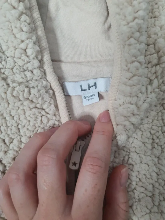 Manteau moumoute taille 9 mois - photo numéro 3
