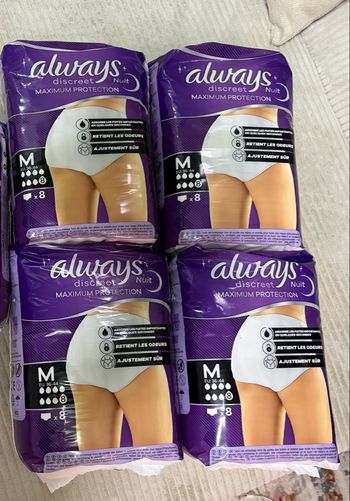 Lot de 4 Always discreet taille M