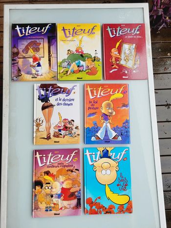 8 BD Titeuf : Tomes 1, 2, 3, 5, 9, 11, 12 et 14