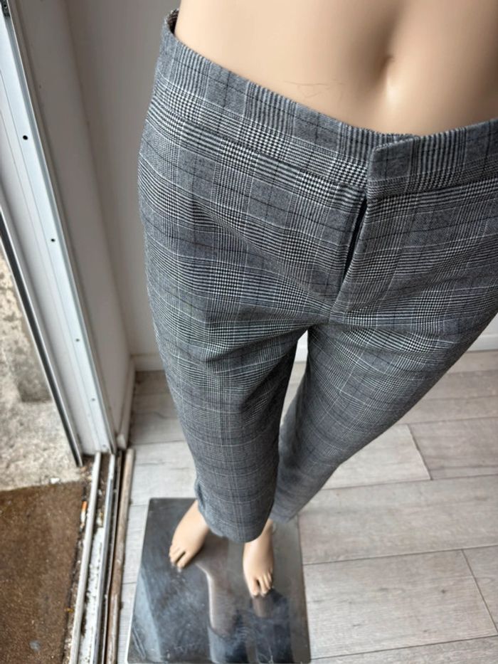 Pantalon Zara prince de galles coupe droite - photo numéro 2