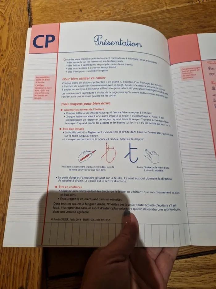Cahier d'écriture pour gaucher - photo numéro 4