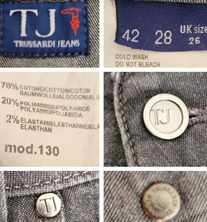 Trussardi Jean TFr38-Gris-Modèle 130-Coupe Droite & Ajustée en TBE - photo numéro 3
