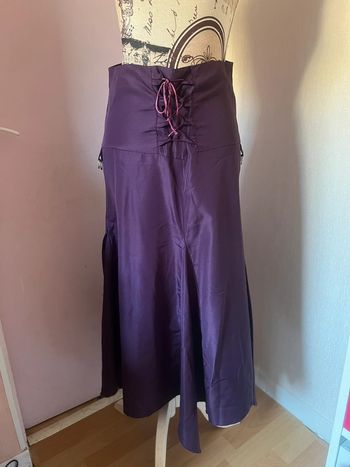 Jupe longue femme violette taille 38
