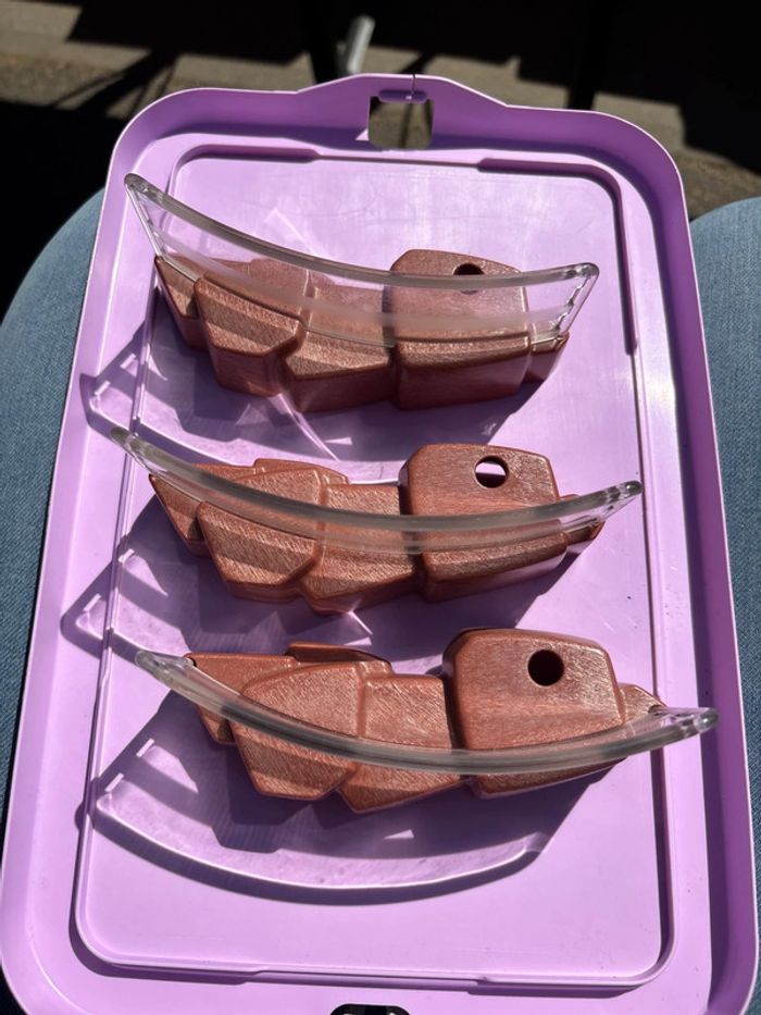 Lot de 3 barrières pièce détaché playmobil zoo cailloux