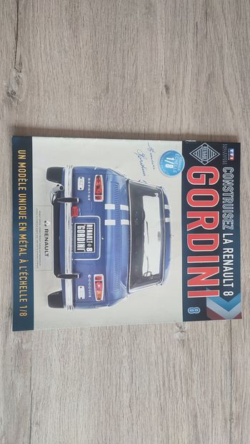 Fascicule numéro 8 n°8 seul sans pièce Renault R8 Gordini 1/8 1/8ème Eaglemoss collections #D08
