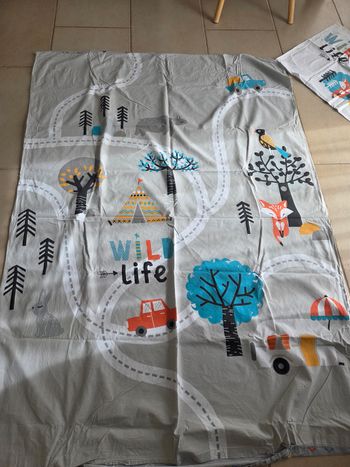 Housse et taie parure enfant tissaia