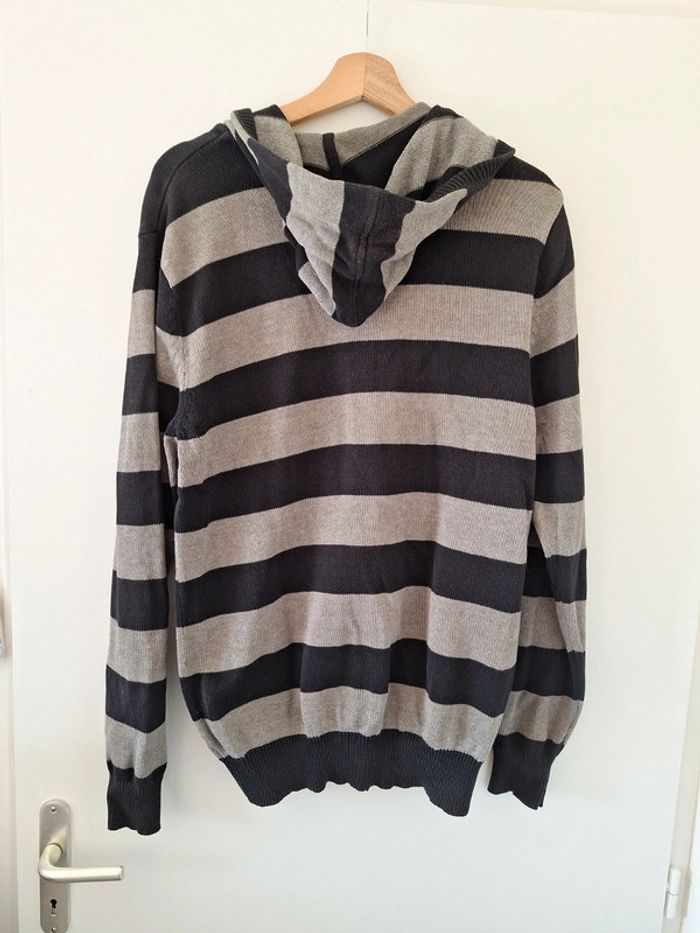 Gilet t42/xl à capuche Rayé #H42XL-001 - photo numéro 2