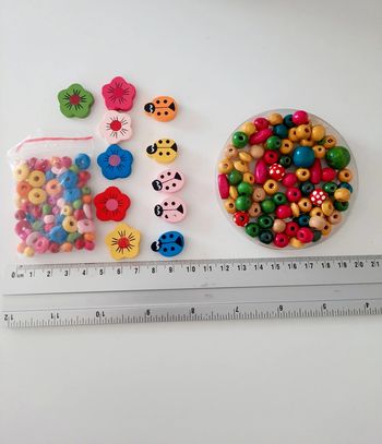 SOLDES lot perlesen bois filles Action #lora11loisircreatif