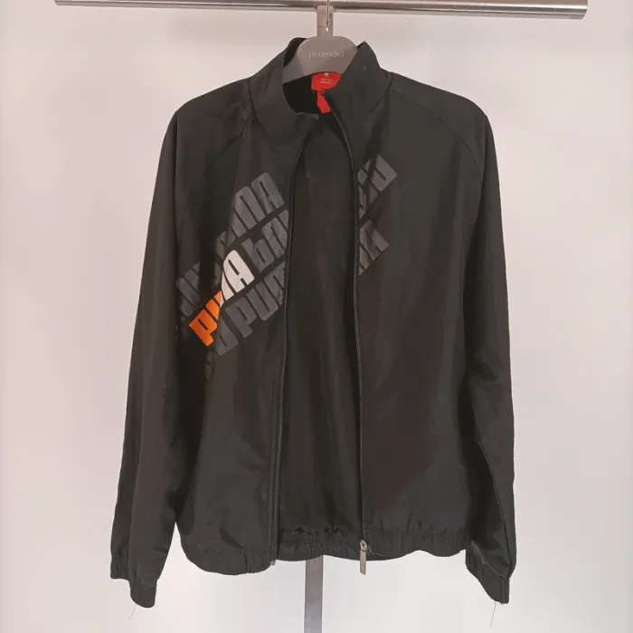 Veste de sport Puma noire à logo répété - Taille XL - A197 - photo numéro 11
