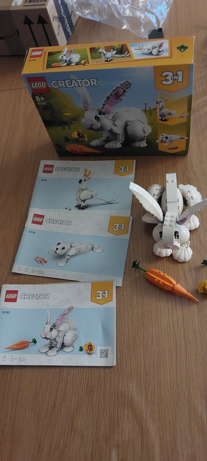 Lego petit lapin blanc - photo numéro 6