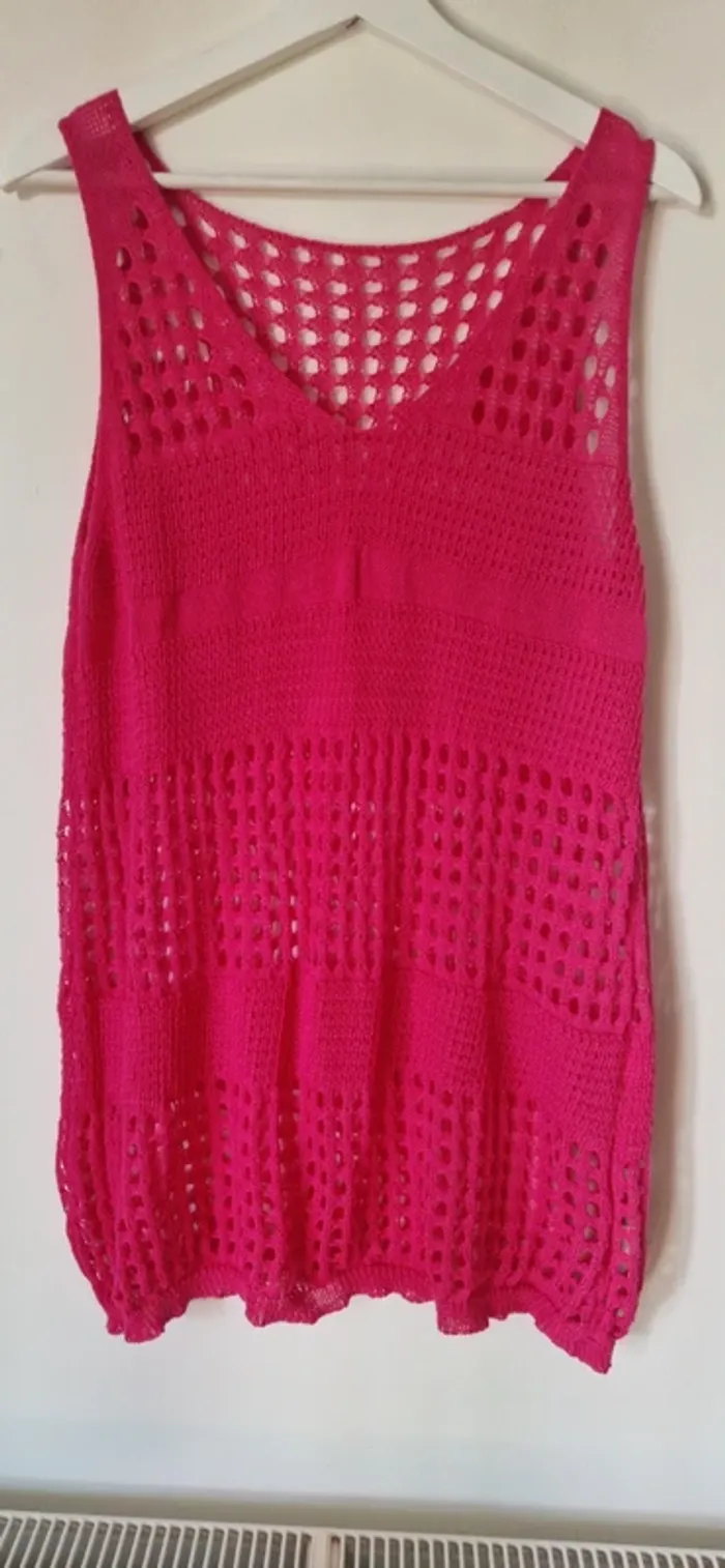 Robe de plage fushia