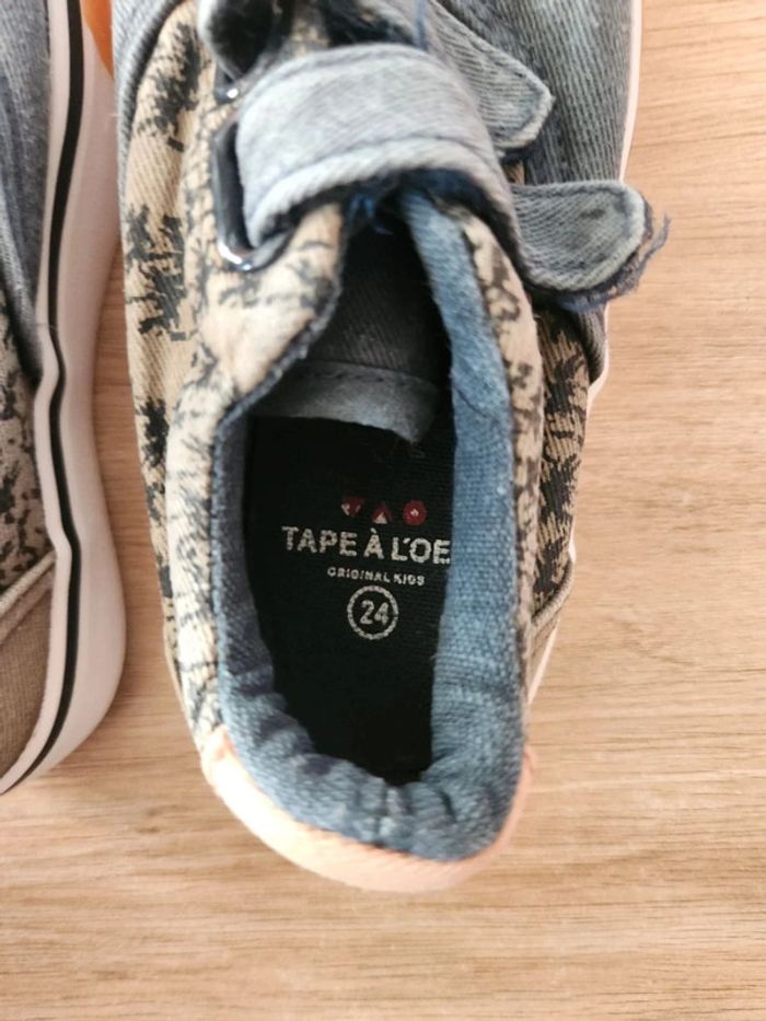 Chaussures en toile pointure 24 - photo numéro 6