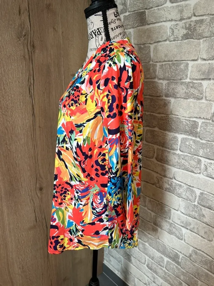 Blouse casual multicolore taille 40 - photo numéro 4