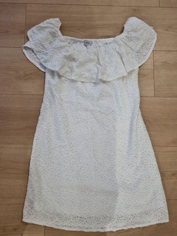 Robe blanche dentelle taille S