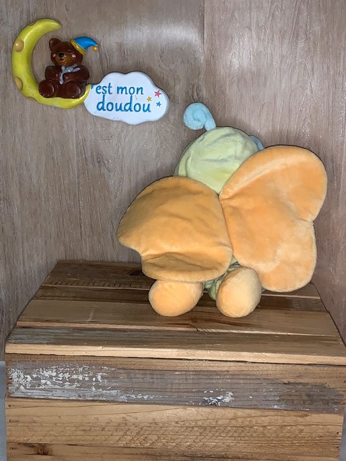 NIC157 doudou poupée papillon 🦋 nicotoy - photo numéro 2