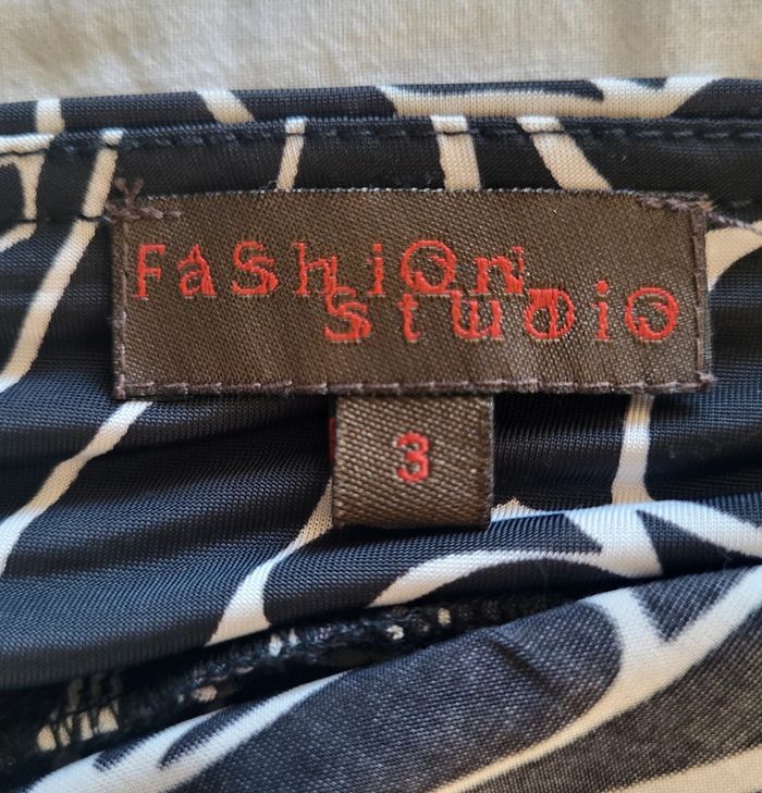 Débardeur à motifs noir et blanc Fashion Studio Taille 3 ou 40 42 - photo numéro 8
